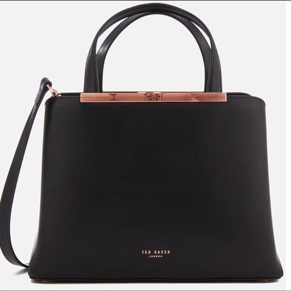 Ted Baker Black & Rose Gold Naomi Bag